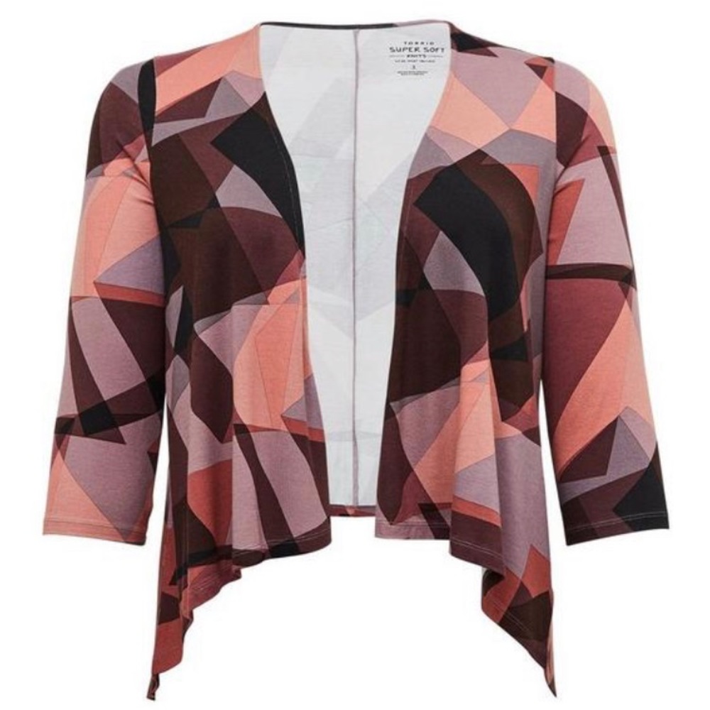 Torrid Super Soft Cardigan Drape Front NWT 3x